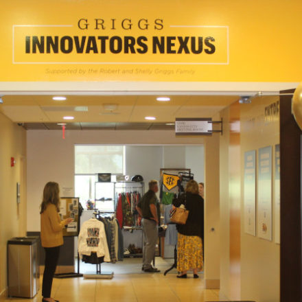 Caught Schmoozing at the new Griggs Innovators Nexus