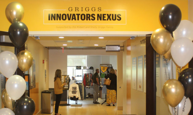 Caught Schmoozing at the new Griggs Innovators Nexus